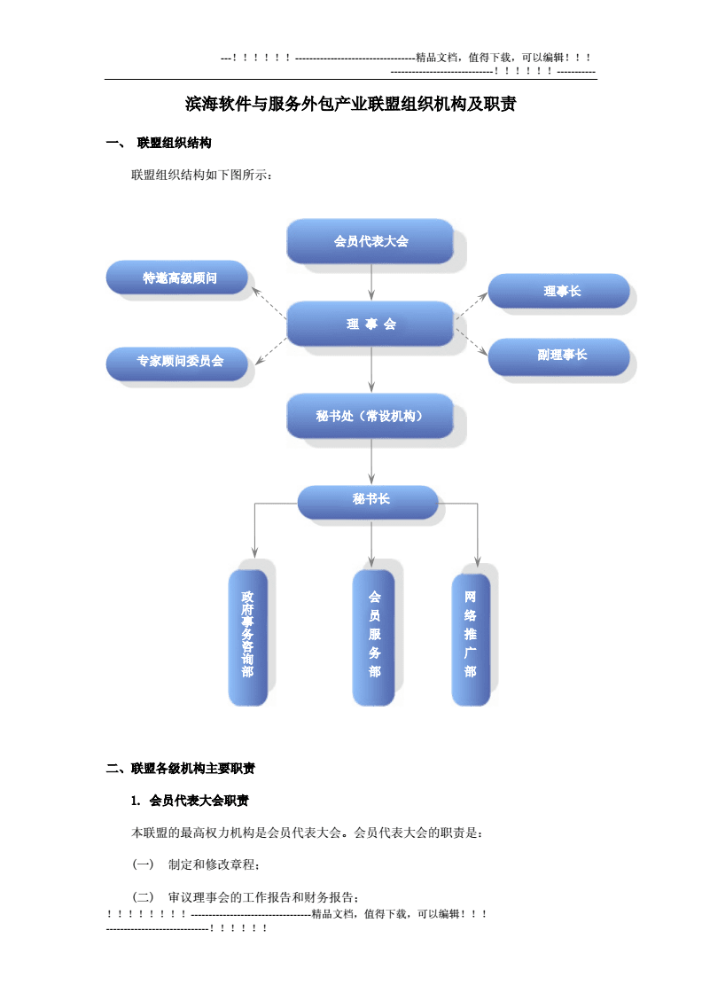 軟件外包服務(wù) 濱海軟件與服務(wù)外包產(chǎn)業(yè)聯(lián)盟的組織機(jī)構(gòu)與職責(zé)解析